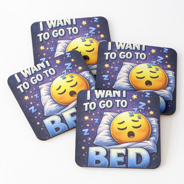 Item preview, “I Want to Go to Bed” Cute Sleepy Emoji Illustration designed and sold by Karszul.