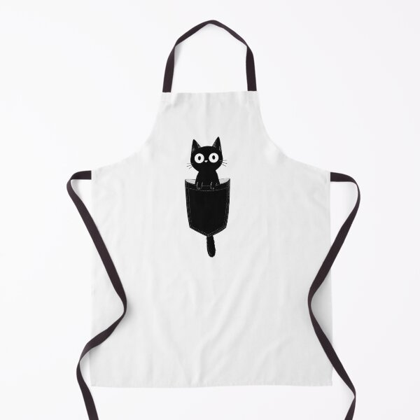 Item preview, Pocket Mystery Cat – Minimalist Black Kitty Design designed and sold by MWSailingClub.