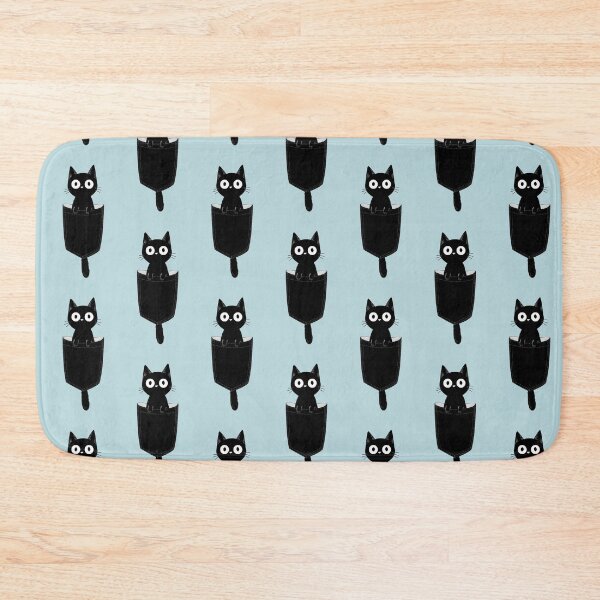 Item preview, Pocket Mystery Cat – Minimalist Black Kitty Design designed and sold by MWSailingClub.