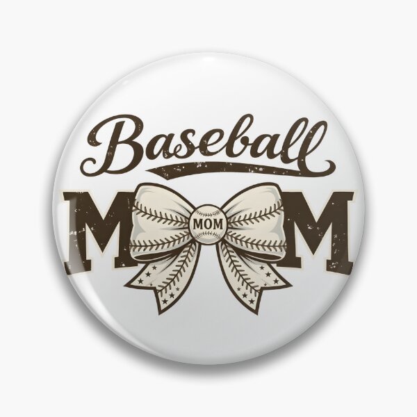 Item preview, Vintage Brown Baseball Mom Coquette Bow designed and sold by DizzyShirts1.