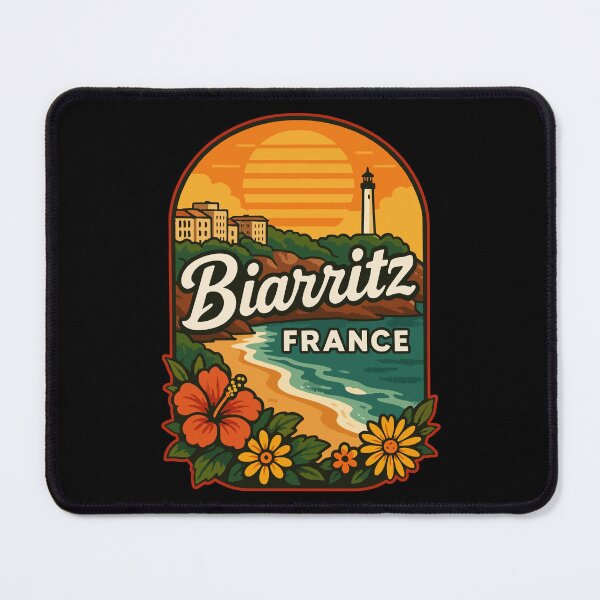 Item preview, Biarritz France Retro Travel designed and sold by TomFrontierArt.
