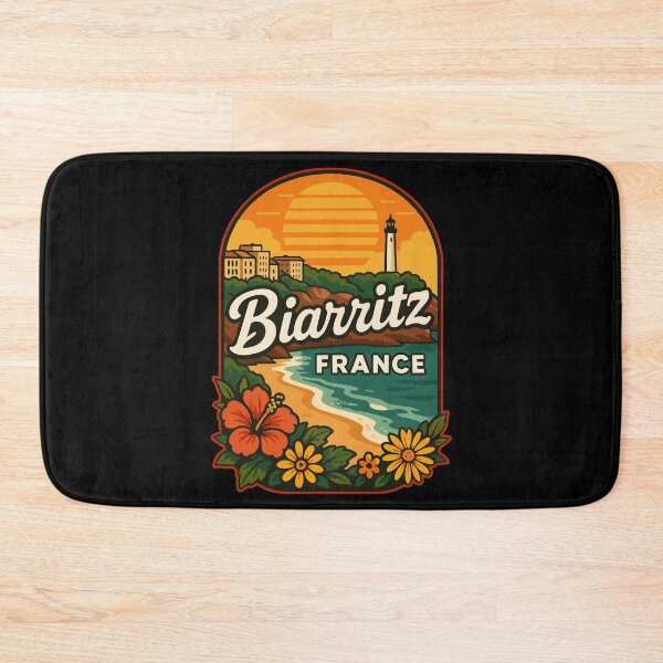Item preview, Biarritz France Retro Travel designed and sold by TomFrontierArt.