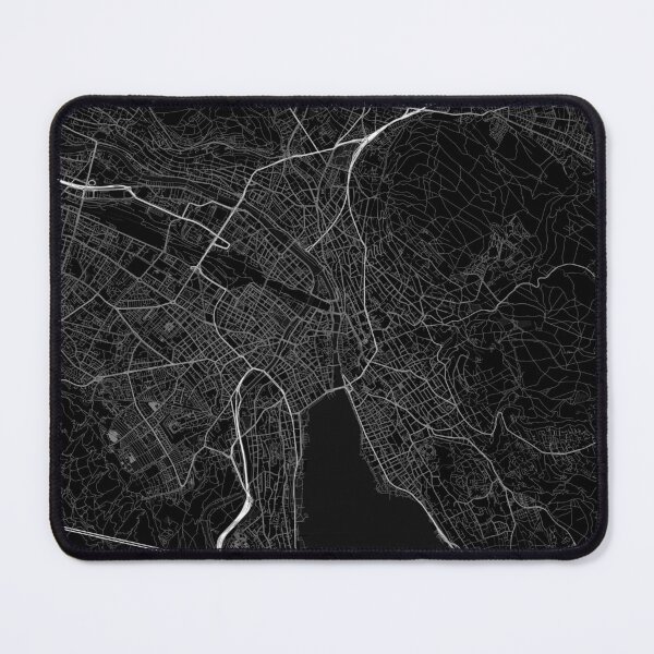 Item preview, Zurich Map Print | Minimalist Noir City Map | Zurich Wall Art Poster designed and sold by Lovely Maps.