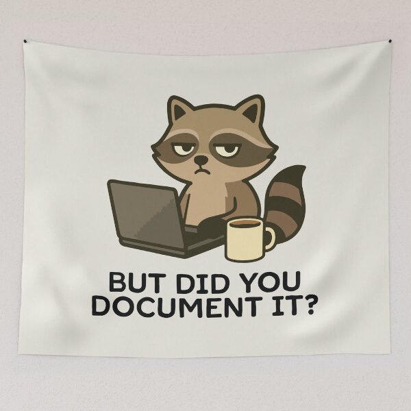 Item preview, But Did You Document It? Funny Raccoon designed and sold by BrownHorse90s.