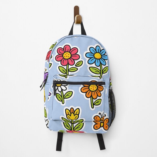 Item preview, Kawaii Flower Sticker Set – Cute Colorful Garden Doodles designed and sold by blankTeeShirt.