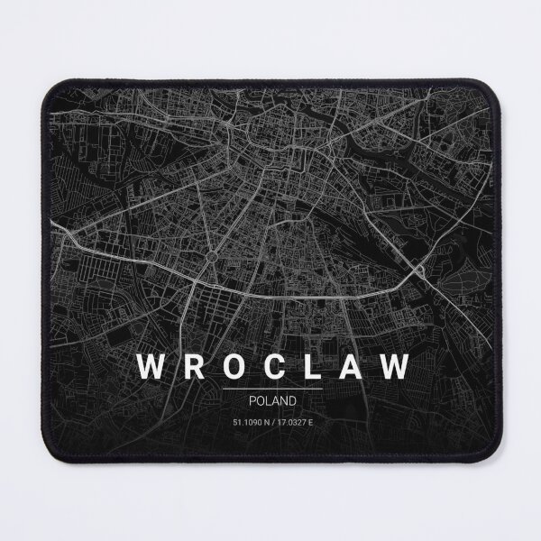Item preview, Wroclaw Map Print | Minimalist Noir City Map | Wroclaw Wall Art Poster designed and sold by Lovely Maps.