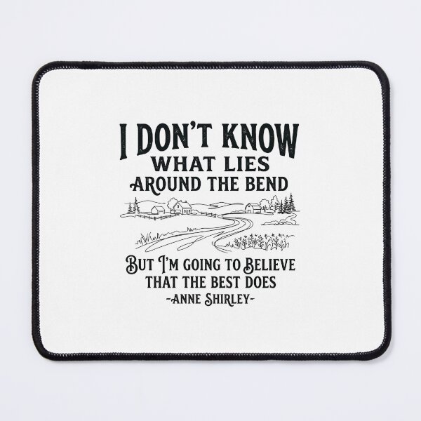 Item preview, Around The Bend Anne Shirley Quote Anne Of Green Gables Line Art designed and sold by Fenay Designs.