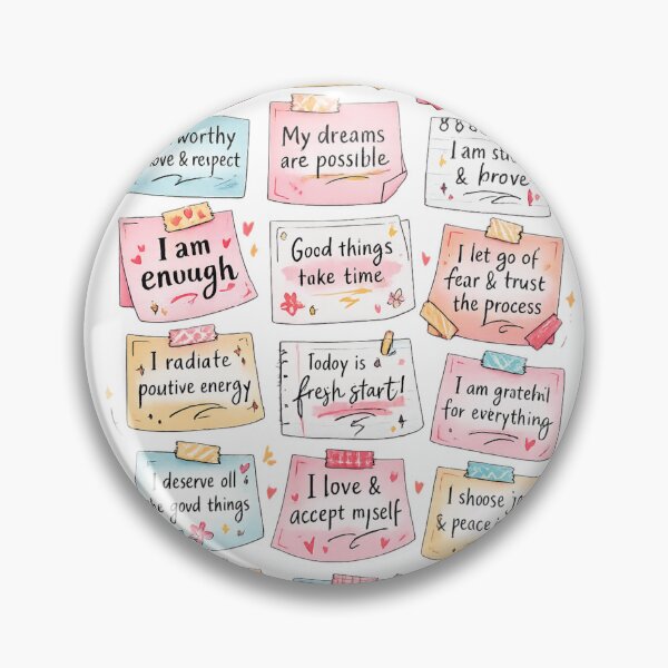 Item preview, Positive Affirmations Sticky Notes designed and sold by RedSwagStore.