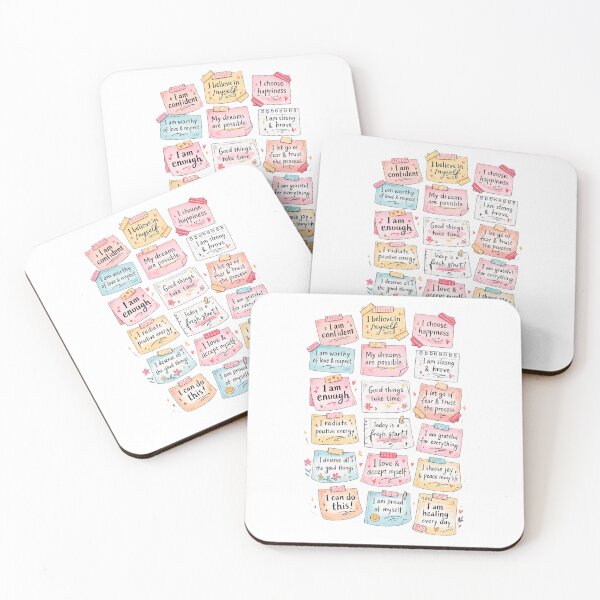 Item preview, Positive Affirmations Sticky Notes designed and sold by RedSwagStore.