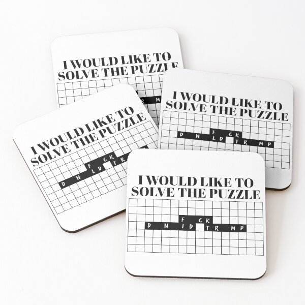 Item preview, I Would Like To Solve The Puzzle Funny Political Satire designed and sold by tarzbol.