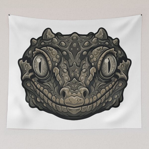 Item preview, The Stone Judge Grumpy Gargoyle Gecko Stare designed and sold by Petzzz.