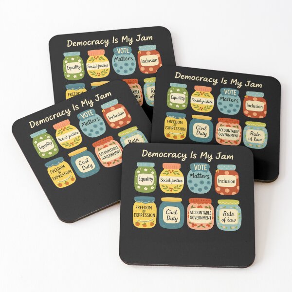 Item preview, Democracy Is My Jam Vote Matters Equality Art designed and sold by margamPagenberg.