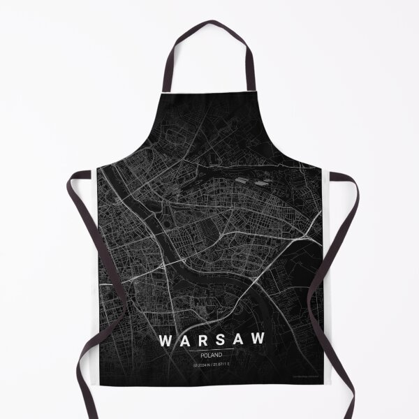 Item preview, Warsaw Map Print | Minimalist Noir City Map | Warsaw Wall Art Poster designed and sold by Lovely Maps.