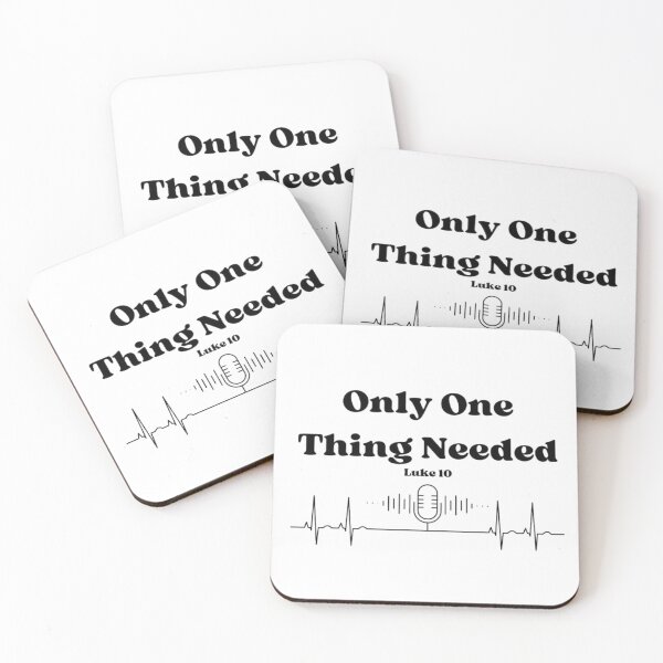 Item preview, Only One Thing Needed – Inspiring Christian Worship Audio Design with Microphone & Heartbeat designed and sold by MyDarlingDearJesusInspires.