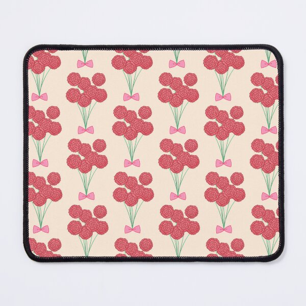 Item preview, Hand-drawn carnation flower bouquet with pink ribbon illustration designed and sold by ubborn.