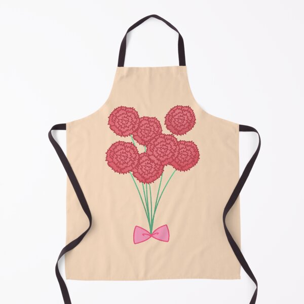 Item preview, Hand-drawn carnation flower bouquet with pink ribbon illustration designed and sold by ubborn.