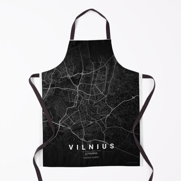 Item preview, Vilnius Map Print | Minimalist Noir City Map | Vilnius Wall Art Poster designed and sold by Lovely Maps.