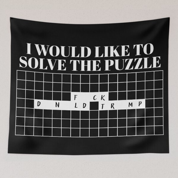 Item preview, I Would Like To Solve The Puzzle Funny Political Satire designed and sold by tarzbol.