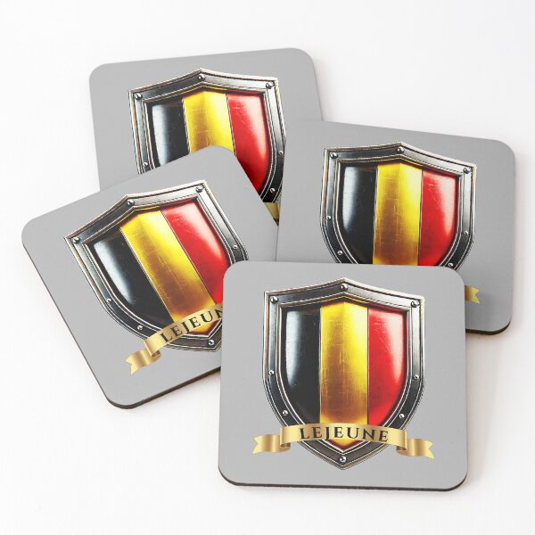 Item preview, Lejeune Belgium Surname Shield designed and sold by Highlandkings.