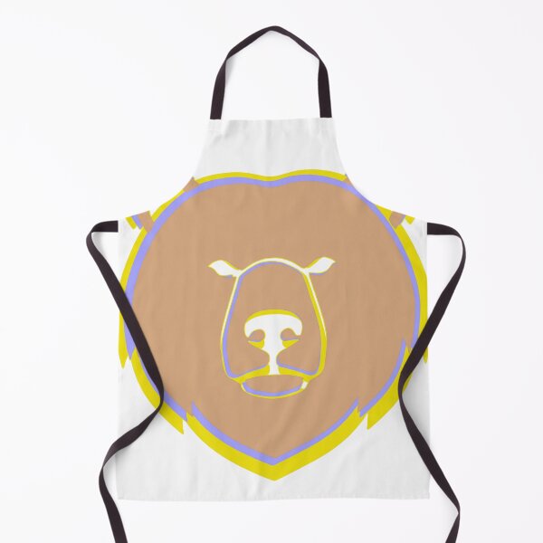 Item preview, Stylized bear head in modern contrasting colors graphic designed and sold by AdCoL.