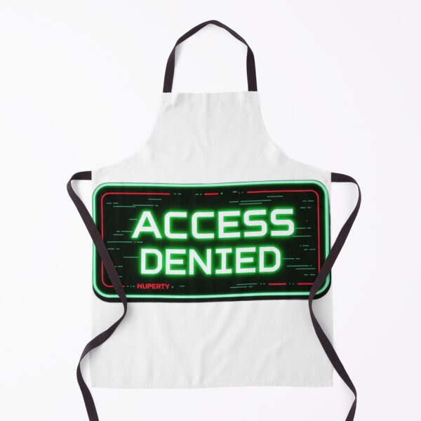 Item preview, Access Denied Neon Sticker – Cyberpunk Hacker Glitch Y2K Tech Aesthetic designed and sold by WorkVibe Studio.