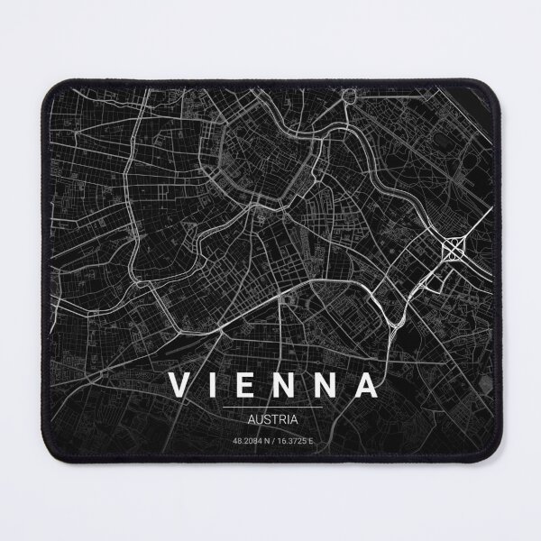 Item preview, Vienna Map Print | Minimalist Noir City Map | Vienna Wall Art Poster designed and sold by Lovely Maps.