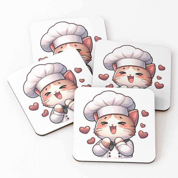 Item preview, funny cat cook in love  designed and sold by AmmarSherJaan.