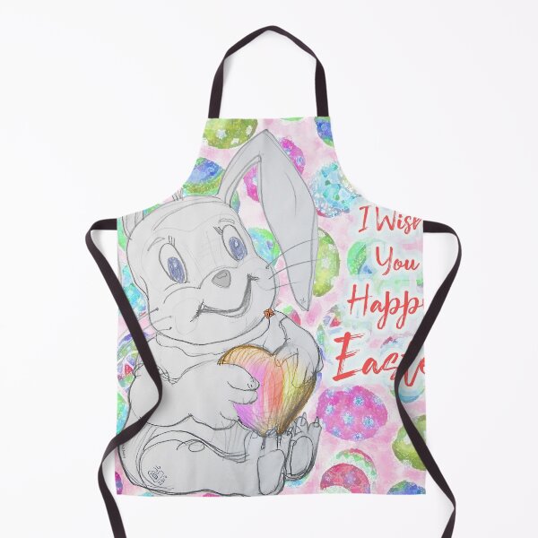 Item preview, Happy Easter - Mushy Eyes Loving Rabbit (Original Art Drawing by ACCI) designed and sold by VanyssaGraphics.