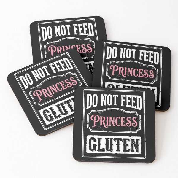 Item preview, Do Not Feed Princess Gluten Funny Quote designed and sold by FreshVibe Prints.