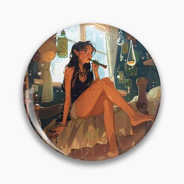 Item preview, Cozy Witch Alchemy Room Magical Aesthetic Art Print designed and sold by ChaosCutie.