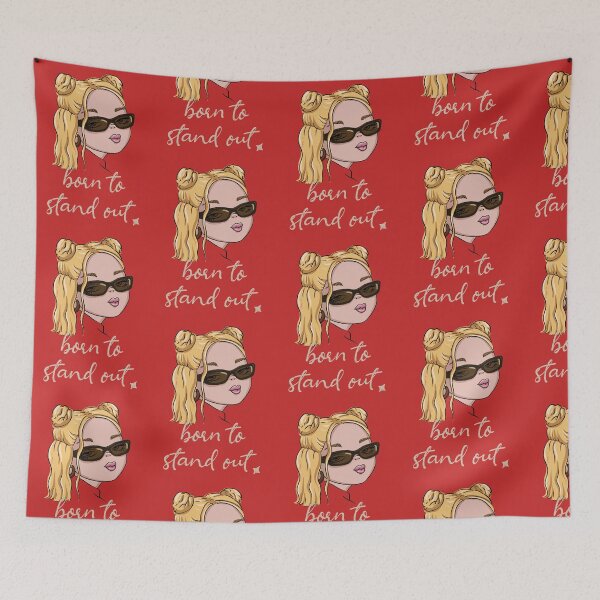 Item preview, Born to stand out retro funny girl graphic shirt designed and sold by art-injoy.