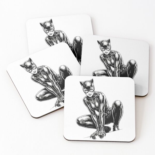 Item preview, Feline Femme Fatale Dark Gothic Illustration designed and sold by JaaGo PopLab.