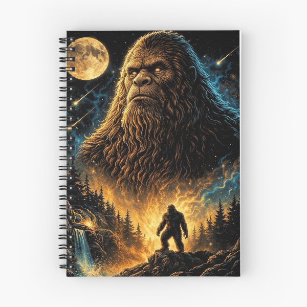 Item preview, Bigfoot Howling to The Moon Vintage 90s Retro Animal Sasquatch Lovers designed and sold by will freed18.