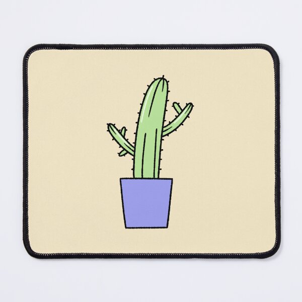 Item preview, Cute hand-drawn cactus in a purple pot illustration designed and sold by ubborn.
