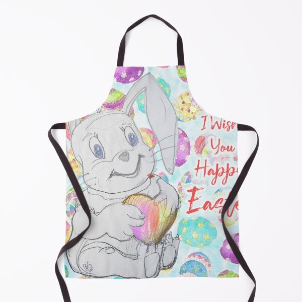 Item preview, Happy Easter - Mushy Eyes Loving Rabbit (Original Art Drawing by ACCI) designed and sold by VanyssaGraphics.