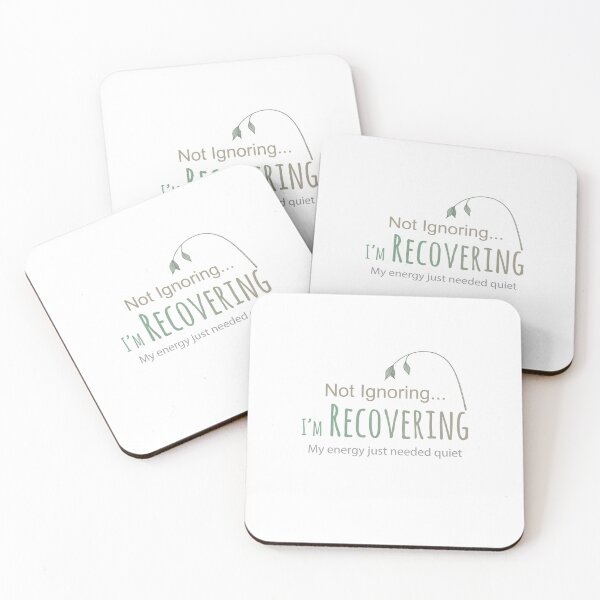 Item preview, Not Ignoring, Just Recovering – Introvert Emotional Burnout Sticker designed and sold by MadCatDesign77.