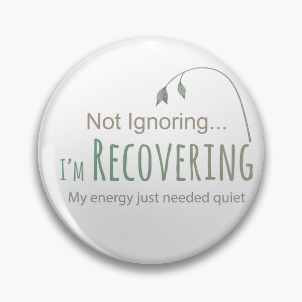 Item preview, Not Ignoring, Just Recovering – Introvert Emotional Burnout Sticker designed and sold by MadCatDesign77.