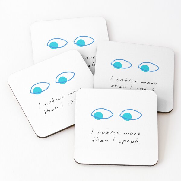 Item preview, The Quiet Observer: I Notice More Than I Speak Art designed and sold by Tiny Dose.