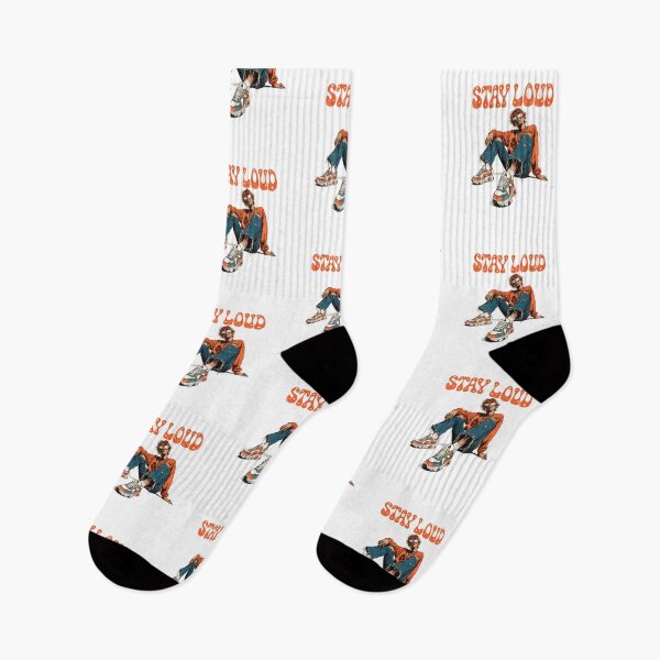 Item preview, Stay Loud Retro Streetwear — Bold Orange 90s Urban Illustration | Vintage Hip Hop Style designed and sold by Colorful-Garden.