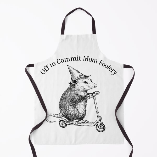 Item preview, Off to Commit Mom Foolery Funny Opossum Scooter  designed and sold by will freed18.