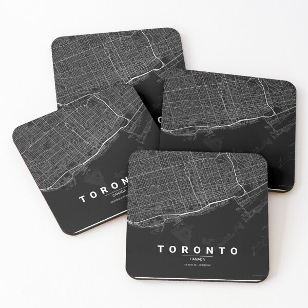 Item preview, Toronto Map Print | Minimalist Noir City Map | Toronto Wall Art Poster designed and sold by Lovely Maps.