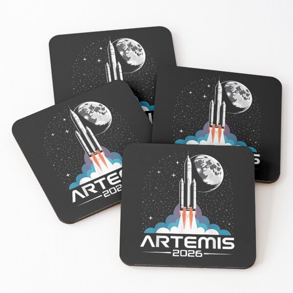 Item preview, Artemis 2026 Rocket Launch Moon Mission Minimal Space Exploration Design designed and sold by MOUL-TMER.