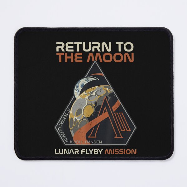 Item preview, Artemis II Return to the Moon 2026 Vintage Mission Patch Lunar Flyby Design designed and sold by MOUL-TMER.