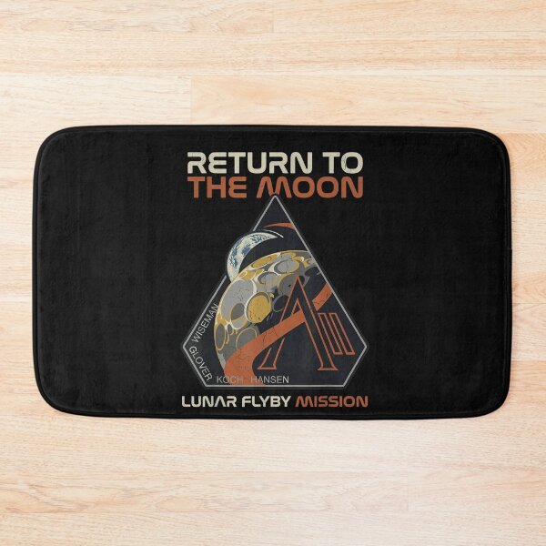 Item preview, Artemis II Return to the Moon 2026 Vintage Mission Patch Lunar Flyby Design designed and sold by MOUL-TMER.