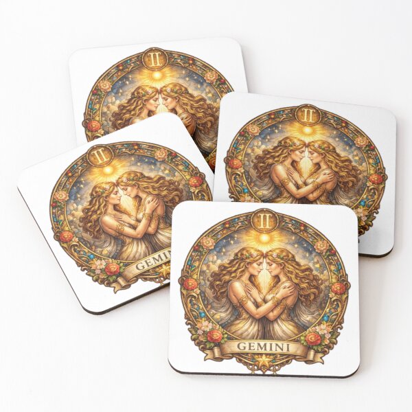 Item preview, Gemini Zodiac Sign – Elegant Twins Astrology Design designed and sold by Karszul.