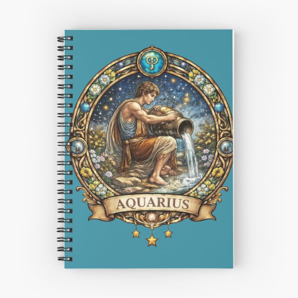 Item preview, Aquarius Zodiac Sign – Mystical Water Bearer Astrology Design designed and sold by Karszul.