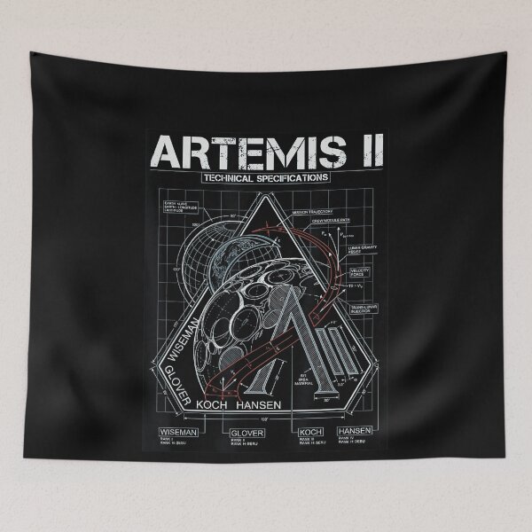 Item preview, Artemis II Technical Specifications Blueprint Lunar Mission NASA Engineering Design designed and sold by MOUL-TMER.