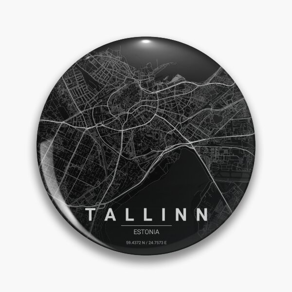 Item preview, Tallinn Map Print | Minimalist Noir City Map | Tallinn Wall Art Poster designed and sold by Lovely Maps.
