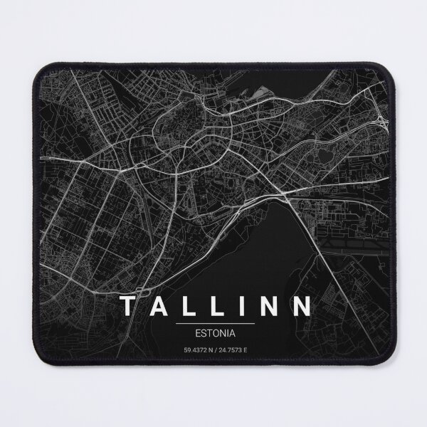 Item preview, Tallinn Map Print | Minimalist Noir City Map | Tallinn Wall Art Poster designed and sold by Lovely Maps.