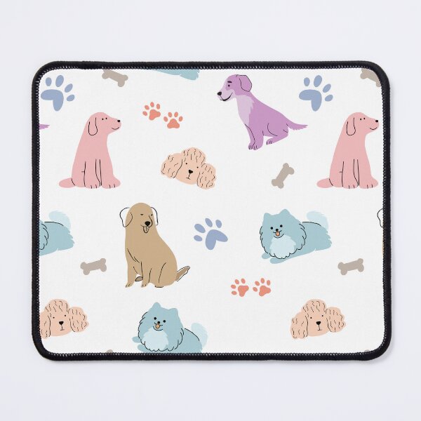 Item preview, Pastel Colorful Dog Breeds Pattern. designed and sold by KojourinArt.